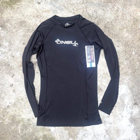 O'Neill Women's Basic Skins UPF 50+ Long Sleeve Rash Guard - Black