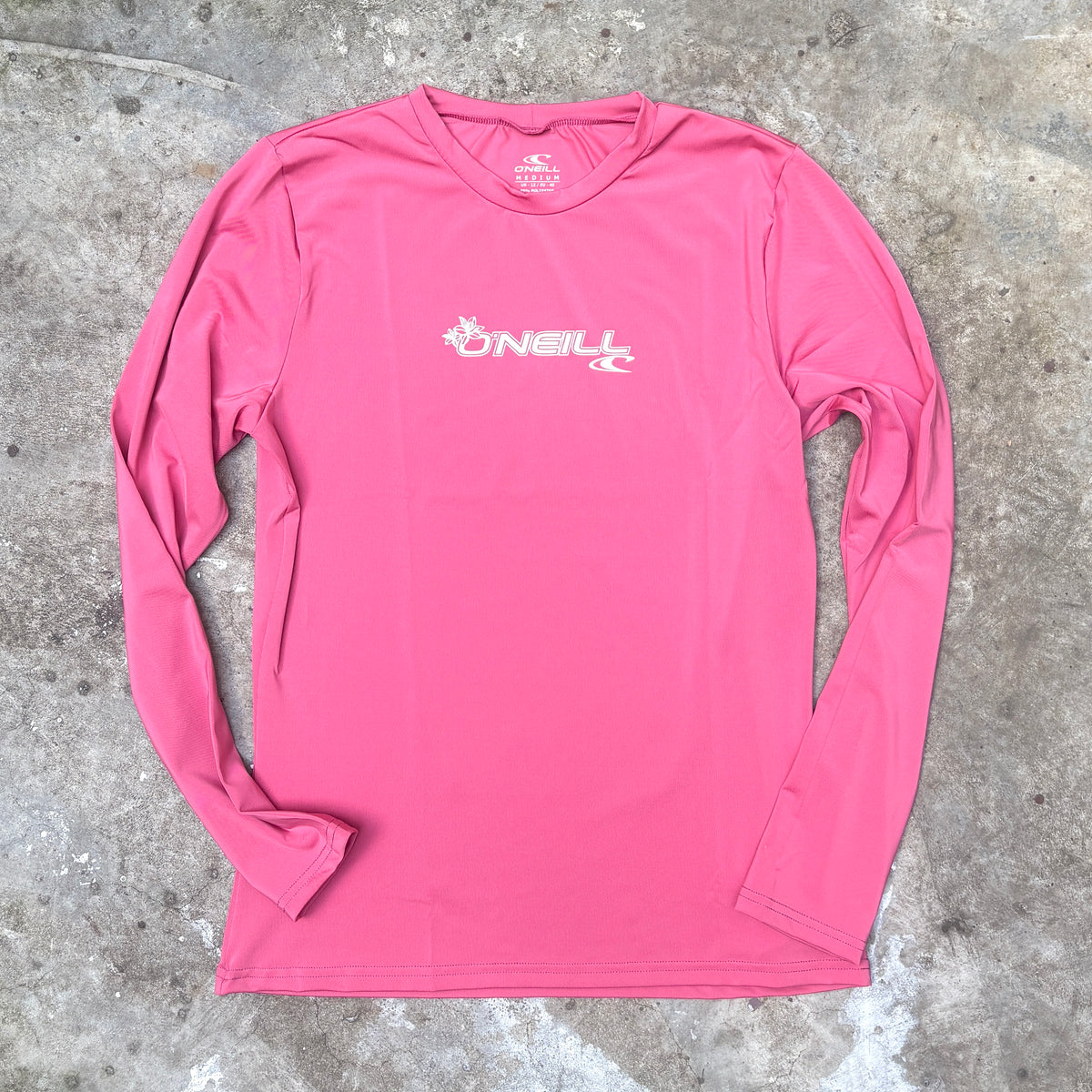 O'Neill Women's Basic Skins UPF 50+ Long Sleeve Sun Shirt - Fox Pink