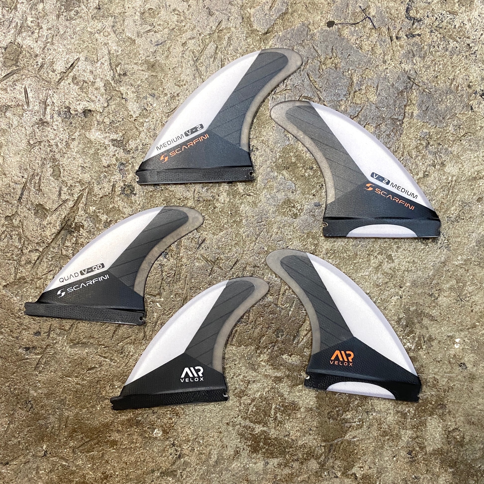 SCARFINI   V 2 TRI/QUAD (5 FINS) - MEDIUM - SINGLE TAB