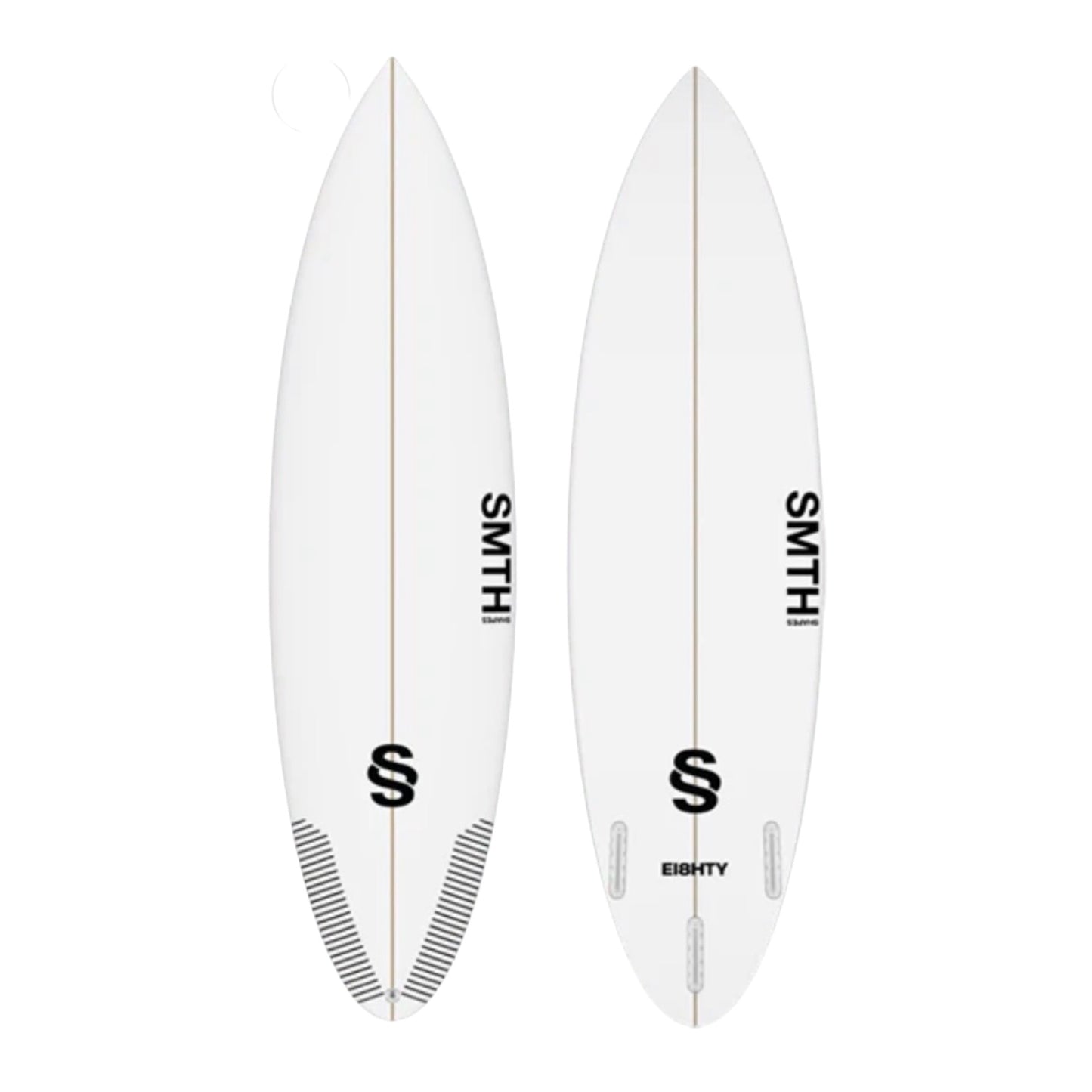 White SMTH Shapes Surfboards   Ei8hty8 on white background