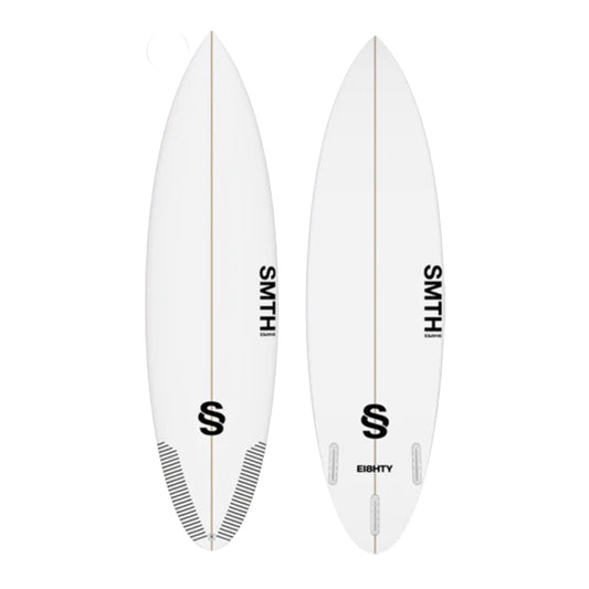 White SMTH Shapes Surfboards   Ei8hty8 on white background