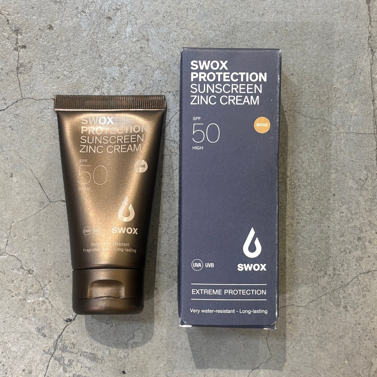 SWOX Zinc Sunscreen Cream SPF 50 50ml - Beige
