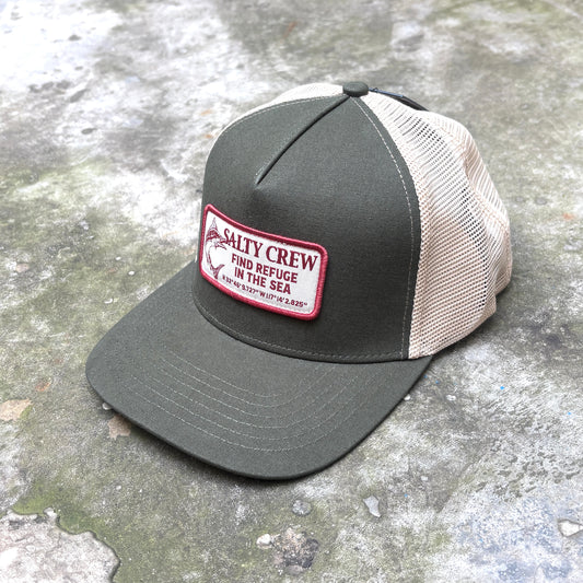 Salty Crew Coordinates Trucker - Deep Green