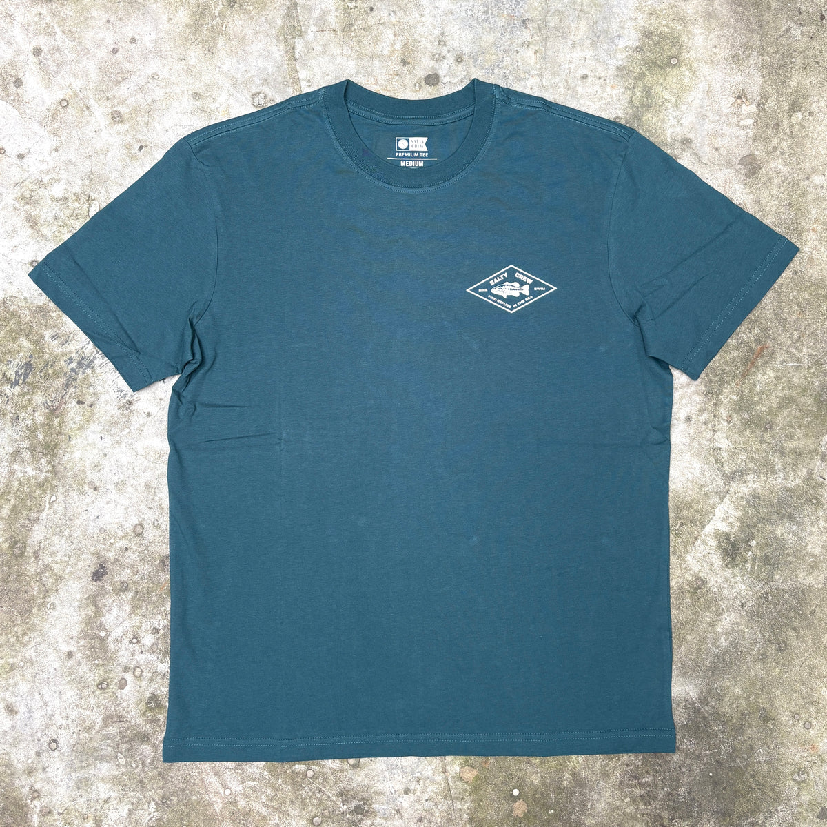 Salty Crew Diamond Bass Crew Tee - Atlantic Blue