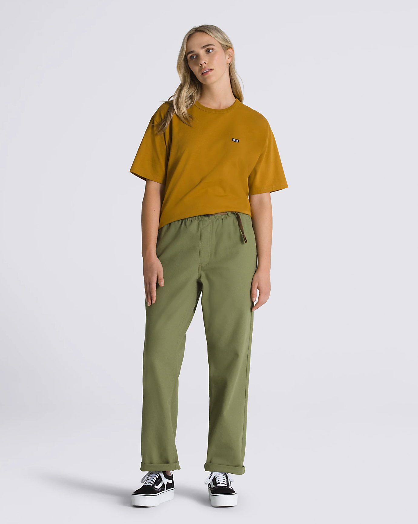 Vans pants yellow deals