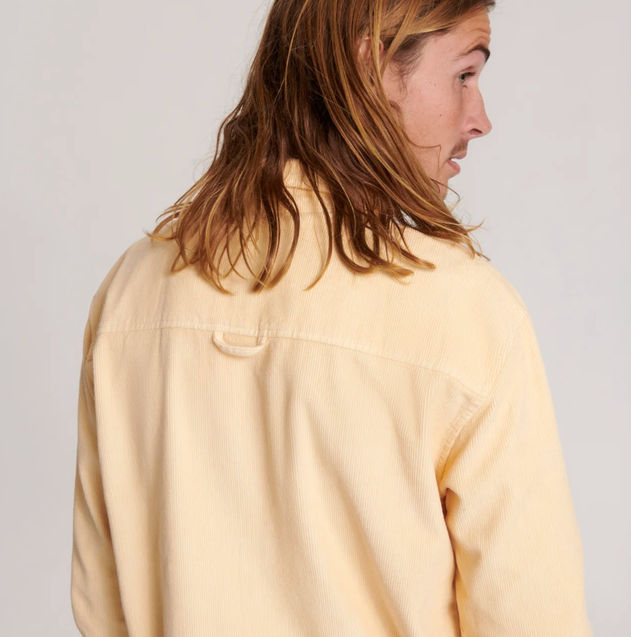 LAZY BOY CORD LS SHIRT - SAND