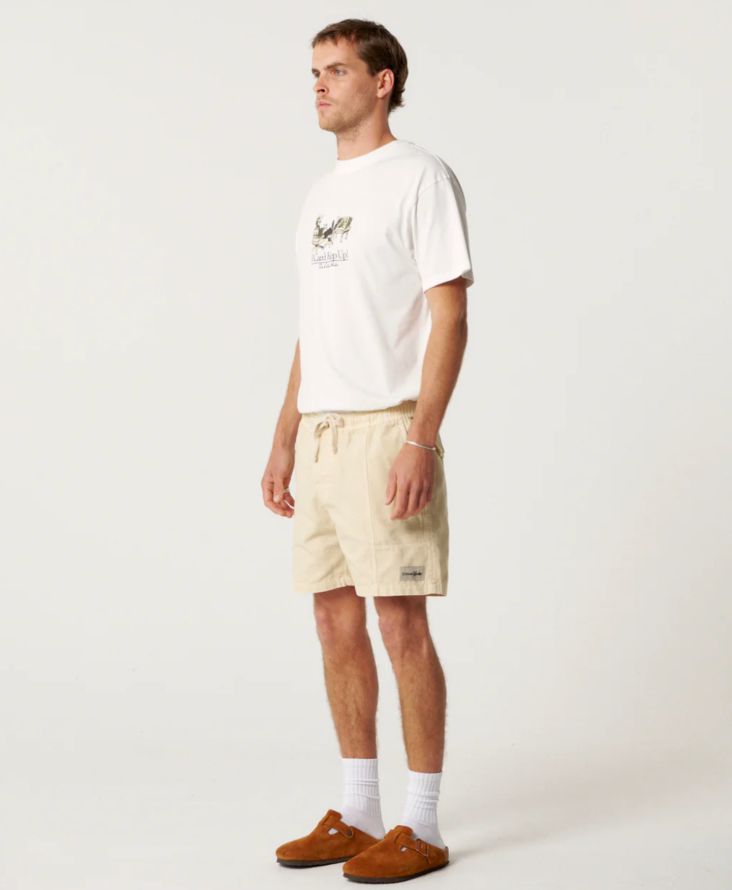The Critical Slide Society   All Day Canvas Short - Ecru