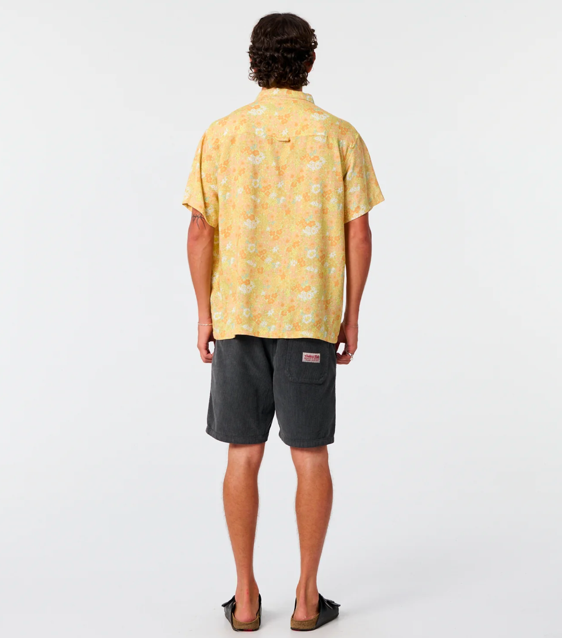 TCSS Hazed Floral Linen Shirt – Sunflower