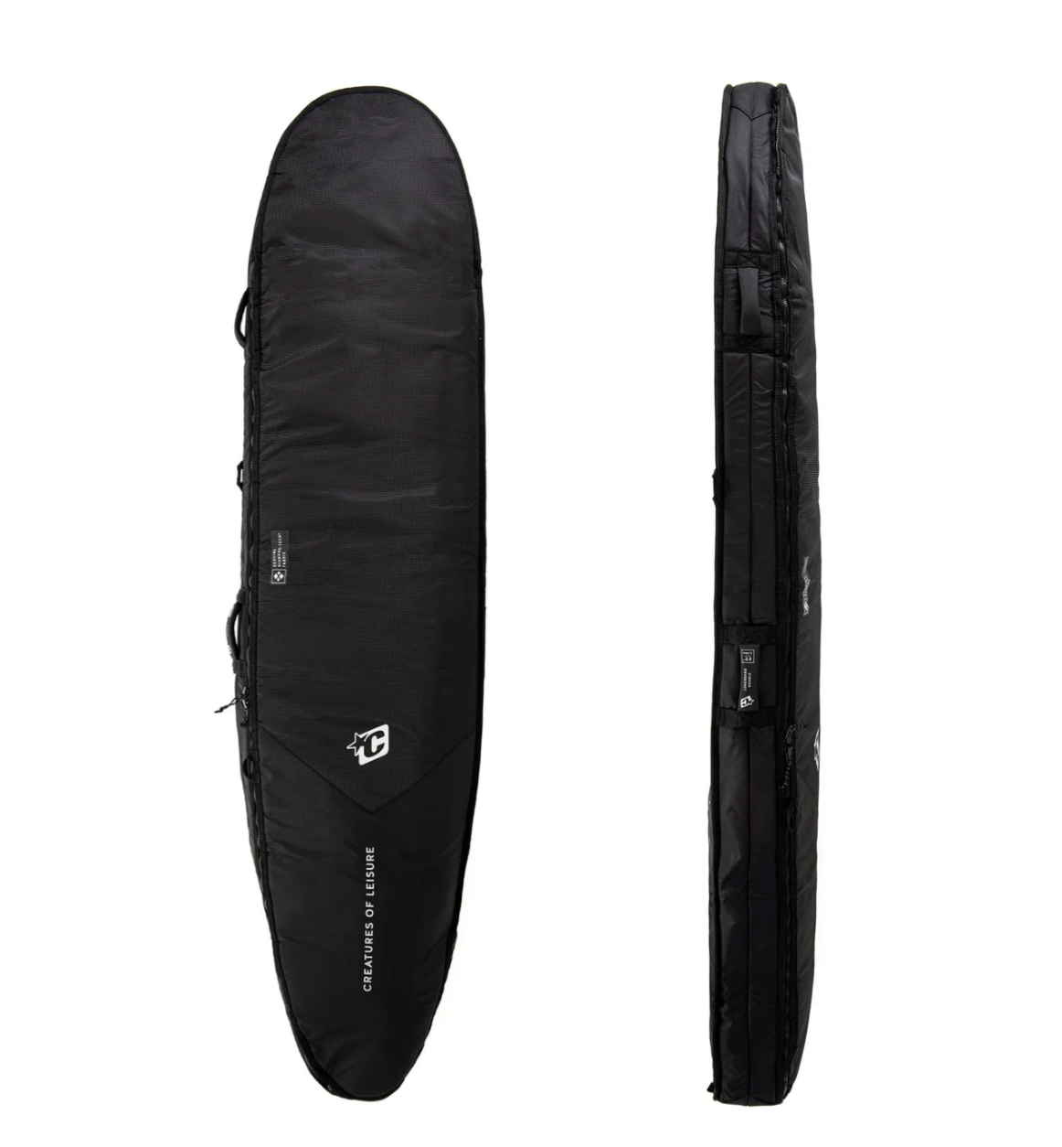 Creatures of Leisure Shortboard Double DT2.0 Travel Boardbag 6'7 –  Black