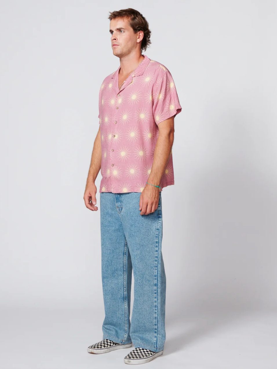 The Critical Slide Society - Sun Salute Resort Shirt - Dusty Rose