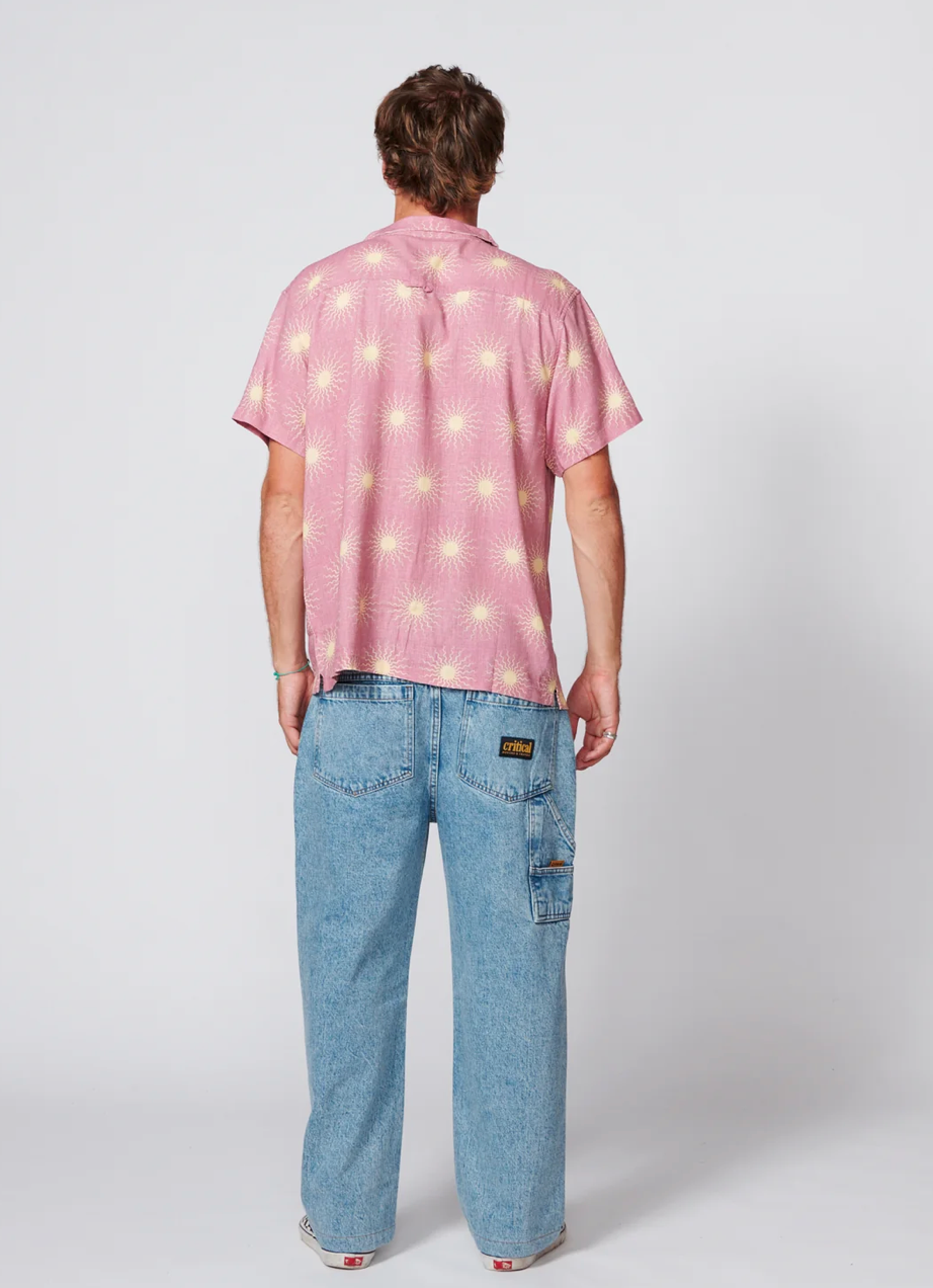 The Critical Slide Society - Sun Salute Resort Shirt - Dusty Rose