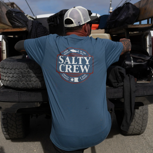 Salty Crew Split Up Crew Tee - Slate