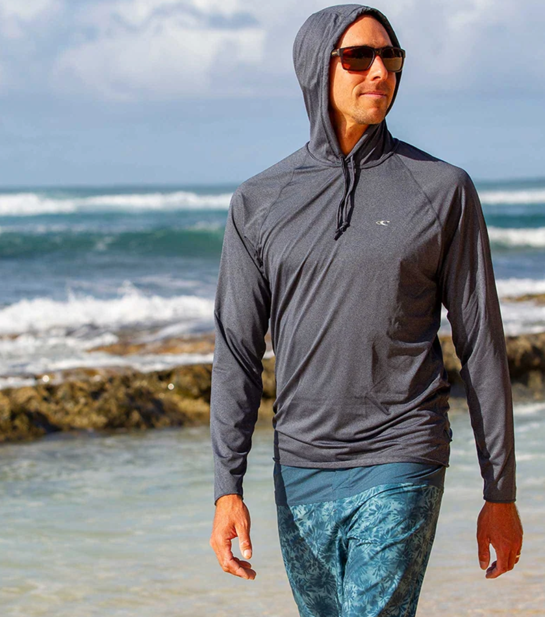 O'Neill Hybrid Long Sleeve Sun Hoodie – Graphite