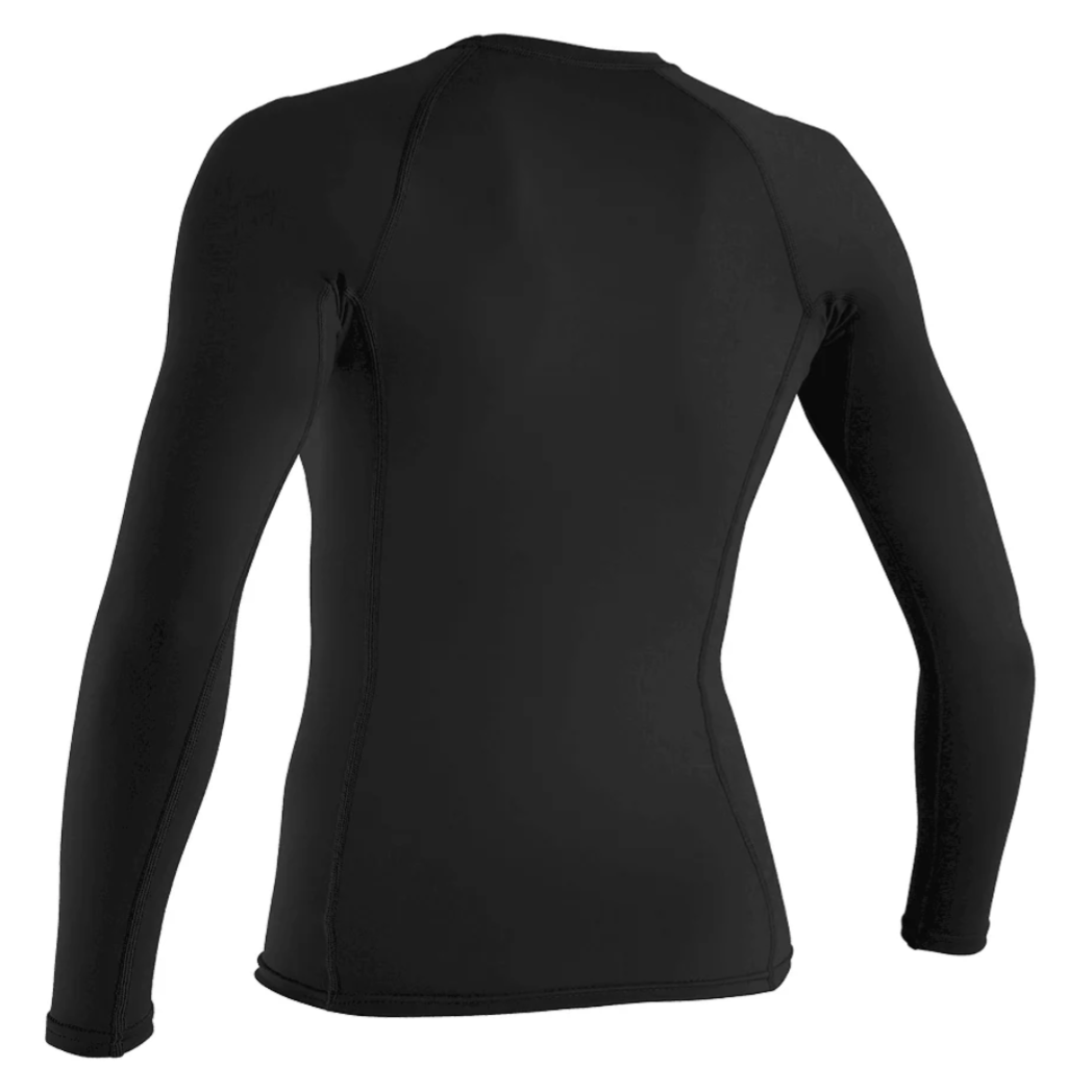 O'Neill Women's Basic Skins UPF 50+ Long Sleeve Rash Guard - Black