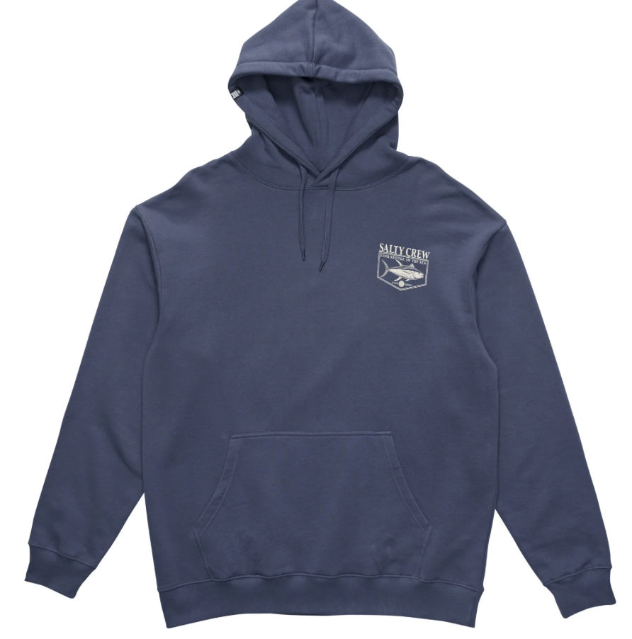 SALTY CREW   ANGLER MIDWEIGHT FLEECE HOOD
