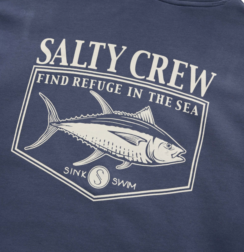 SALTY CREW   ANGLER MIDWEIGHT FLEECE HOOD