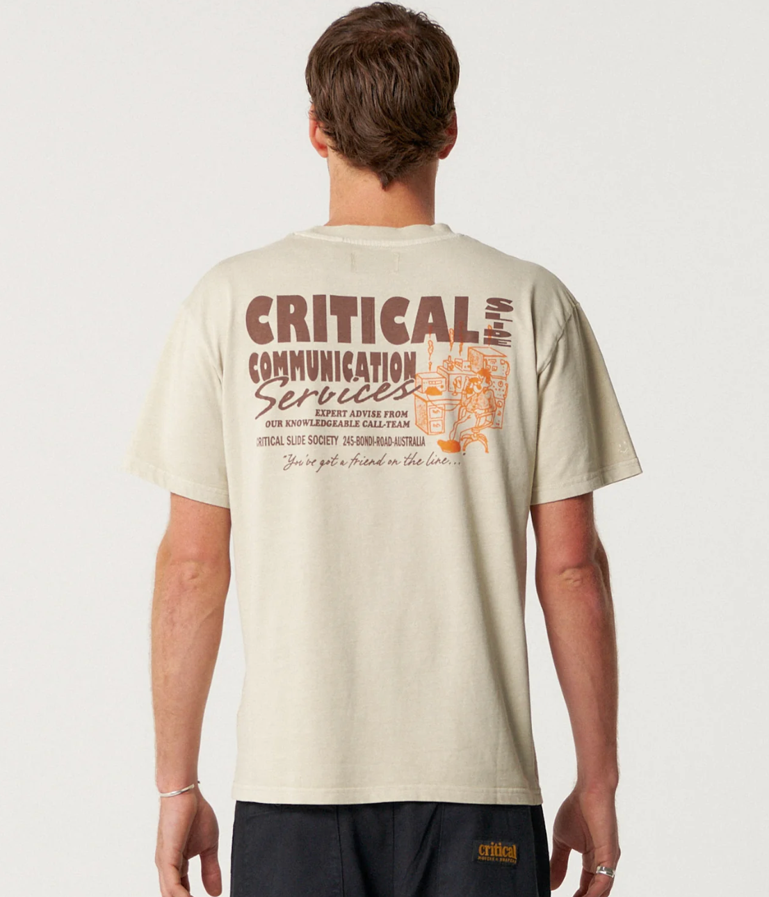 The Critical Slide Society   Service Tee - Ecru