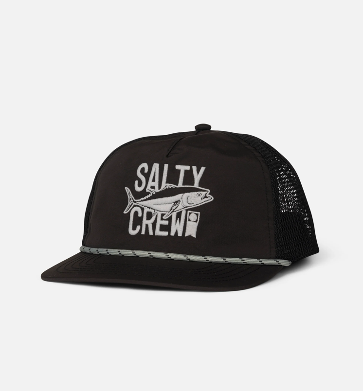 Black cap with 'Salty Crew' logo on a white background