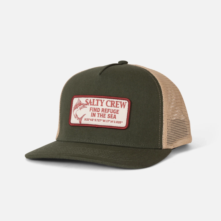 Salty Crew Coordinates Trucker - Deep Green