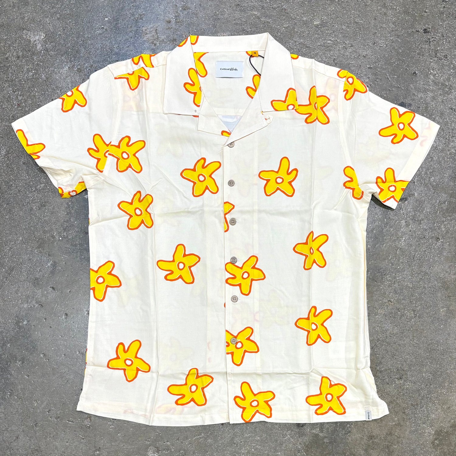 THE CRITICAL SLIDE SOCIETY   SEEKER SS RESORT SHIRT - WHITE