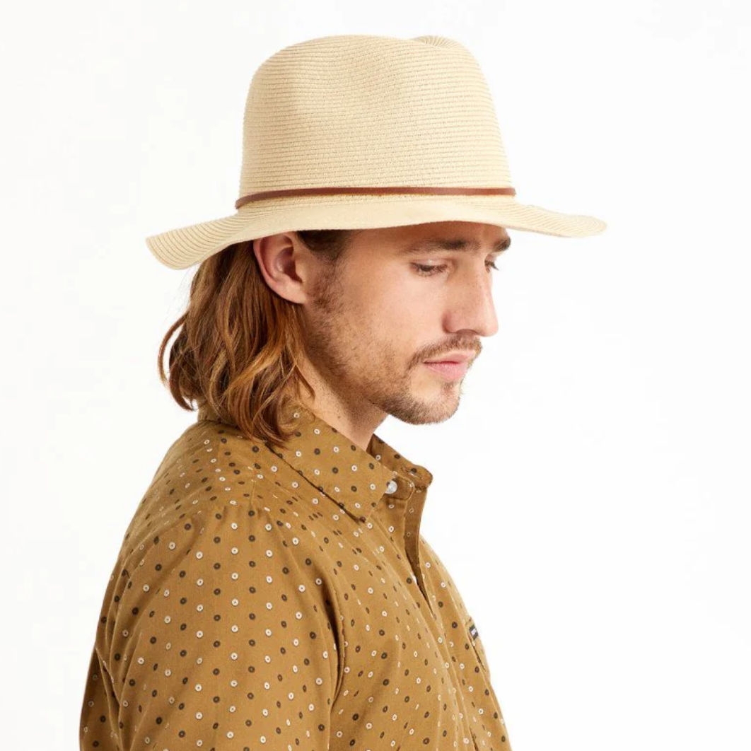 WESLEY STRAW PACKABLE FEDORA