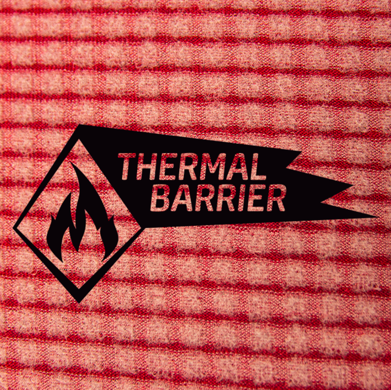 Detailed closeup view of the thermal barrier in the Buell RB2 4/3mm Men's Chest Zip - Black - Fullsuit
