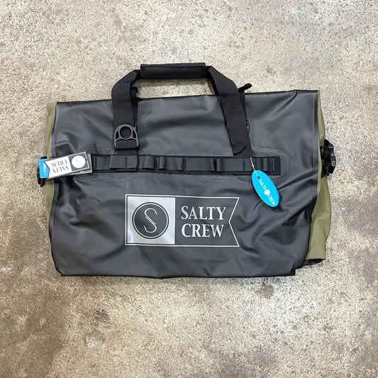 SALTY CREW VOYAGER BLACK/MILITARY DUFFLE
