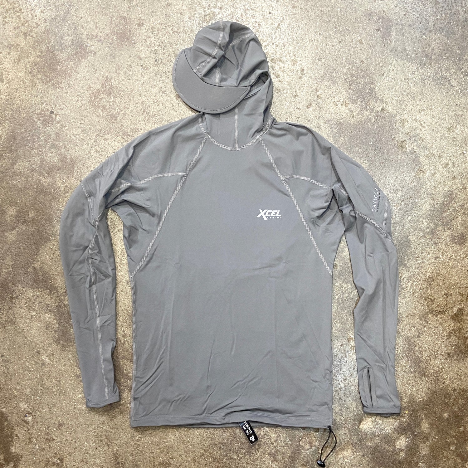 XCEL DRYLOCK HYDROPHOBIC HOODIE LONG SLEEVE UV